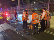  اصابة حرجة لرجل اثر تعرضه لحادث دهس في شارع ايالون 