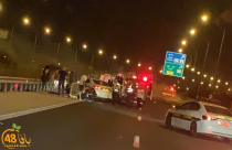 اصابة حرجة لراكب دراجة نارية بحادث طرق قرب الرملة والبحث عن مصاب آخر