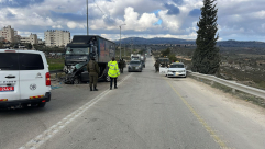 مصرع 3 فلسطينيين بحادث طرق بين شاحنة ومركبتين على شارع 60 قرب رام الله