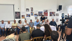 المؤتمر الصحفي للجنة المتابعة بشأن الاضراب عن الطعام والخطوات الاحتجاجية ضد الإبادة في غزة