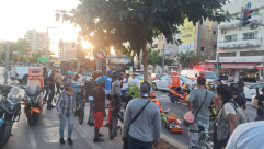 إصابة خطيرة لسائق دراجة كهربائية بحادث دهس شمال يافا 