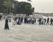 مئات المستوطنين يقتحمون الأقصى ويؤدون صلواتهم