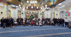يافا: بالصور الشيخ أحمَّد أبو لسان يحلُّ ضيفًا على مجالس الإيمان في مسجد النزهة