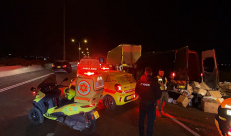 مصرع رجل في حادث سير مروع على شارع 6 قرب تقاطع باقة جت