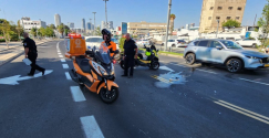 يافا: إصابة متوسطة لراكب دراجة نارية بحادث طرق 
