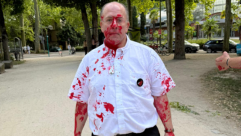 متضامنون مع فلسطين يهاجمون نشطاء يهود بالطلاء الأحمر في ألمانيا