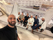 بالصور: معتمرو مدينة يافا يغادرون مكة المكرمة متوجهين إلى المدينة المنورة عبر القطار