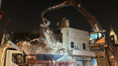 يافا: هدم مبنى في حالة انهيار ويشكل خطراً في شارع ييفت 