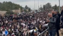 مظاهرة قطرية حاشدة في سخنين ضد الجريمة وتواطؤ الشرطة