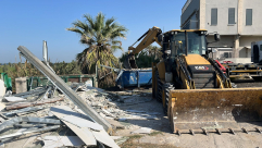 يافا: هدم أجزاء من بيت أسرة عربية في شارع كيدم بحجة عدم الترخيص