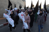 أم الفحم: مسيرة الأكفان تُندد بالصمت العربي والدولي على مجازر غزة