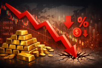 أسعار الذّهب تشهد موجة هبوط قوية مقابل ارتفاع سعر صرف الدّولار الأميركيّ