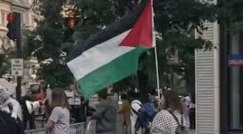 احتجاجات مؤيدة لفلسطين في واشنطن تلاحق نتنياهو.. هتافات وصفارات إنذار أمام مقر إقامته