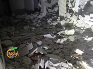 شاهد: الأضرار التي لحقت بأحد المنازل بعد سقوط صاروخ إيراني في يافا