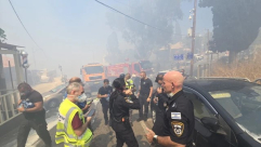 حريق كبير في الحليصة بحيفا .. اضرار واخلاء منازل ومدارس