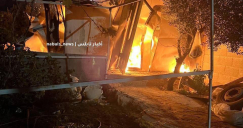 مستوطنون يحرقون منازل في حوارة وبيت فوريك