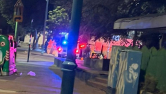 اندلاع حريق في مركبة بمدينة اللد إثر سقوط شظايا صواريخ إيرانية