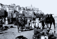 صورة نادرة توثّق مشهدًا من حي أرشيد في يافا عام 1922