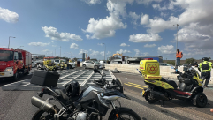 شاهد: لحظة وقوع الحادث المروّع على شارع 5 ومصرع حمزة وريما ملحم 