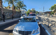 حصان طليق يحطم زجاج سيارة في يافا دون وقوع إصابات