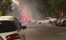 اندلاع حريق في مركبة بيافا دون إصابات