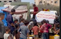 يافا: استمرار إيصال المساعدات من رواد مسجد الجبلية لأهالي قطاع غزة