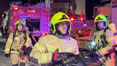 يافا: حريق في مبنى قيد الانشاء دون وقوع اصابات