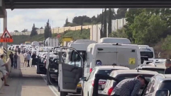 أزمة مرورية خانقة على شارع 431 جنوب الرملة بسبب عبوة ناسفة