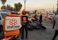 الرملة : اصابة متوسطة لسائق دراجة نارية بحادث طرق