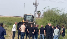 أعمال تجريف وطمر في مقبرة القسام ومحاولة شعبية لمنع طمس القبور 	