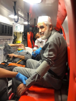 إصابة الشيخ رائد صلاح  بحادث طرق بمنطقة النقب قبل قليل اصابة طفيفة