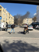 يافا : انفجارات ضخمة تهز الارجاء .المواطنون مطالبون باتباع تعليمات الجبهة الداخلية والبقاء في الغرف المحصّنة